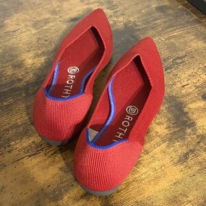 Rothy's Red and Blue Women's Flats